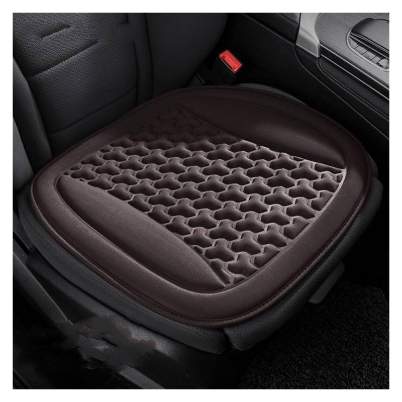 CQRBNE Autositzbezüge 3D Atmungsaktive Autositzbezug Schweißfestes Autositzkissen Konvexes Design Zur Wärmeableitung Universelles Auto-Stuhlmatten-Pad Auto-Schonbezüge(Brown Seat Pad) von CQRBNE