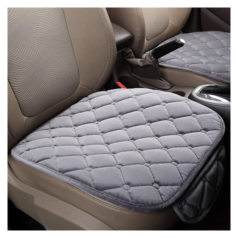 CQRBNE Autositzbezüge Auto Sitz Abdeckung Winter Warme Plüsch Sitzkissen Anti-Slip Universal Vorne Hinten Sitz Pad Für Fahrzeug Auto Auto Auto Seat Protector Auto-Schonbezüge(1 Gray pad) von CQRBNE