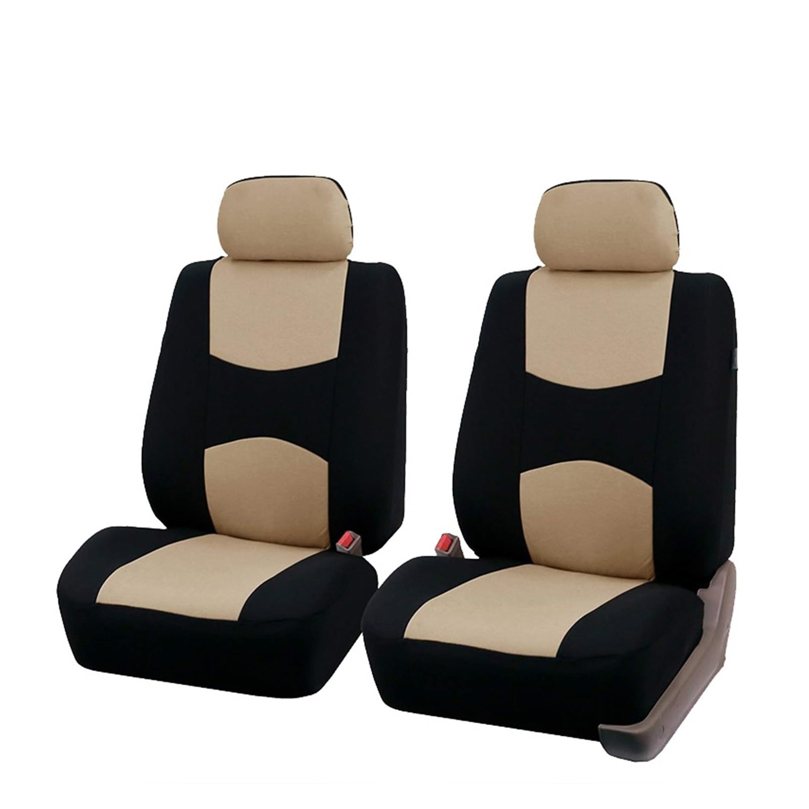 CQRBNE Autositzbezüge Autositzbezug Airbag-kompatibles Belüftungstuch Schützen Sie Den Sitz Universelles Innenzubehör Für 1/2/5/7 Sitze Auto-Schonbezüge(2 Seats-Beige) von CQRBNE