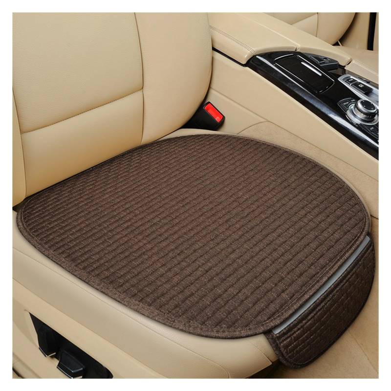 CQRBNE Autositzbezüge Autositzbezug Vorne/hinten/komplettes Set, Wählen Sie Autositzschutzkissen, Leinenstoff, Universalgröße, rutschfest Auto-Schonbezüge(1 Coffee pad) von CQRBNE