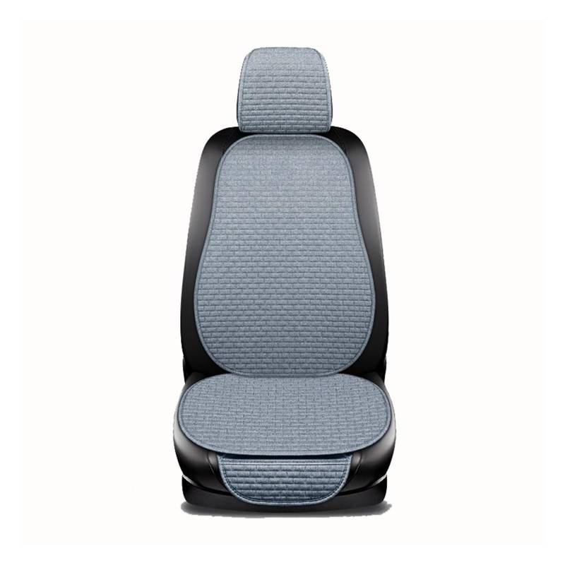 CQRBNE Autositzbezüge Autositzbezug Vorne/hinten/komplettes Set, Wählen Sie Autositzschutzkissen, Leinenstoff, Universalgröße, rutschfest Auto-Schonbezüge(1 seat Gray) von CQRBNE