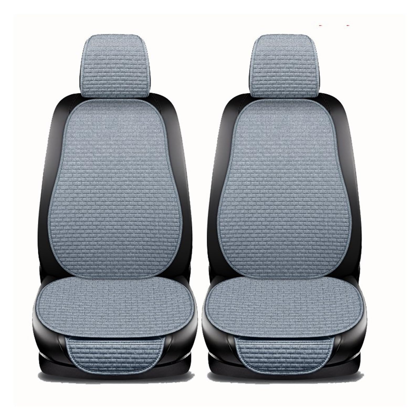 CQRBNE Autositzbezüge Autositzbezug Vorne/hinten/komplettes Set, Wählen Sie Autositzschutzkissen, Leinenstoff, Universalgröße, rutschfest Auto-Schonbezüge(2 Seats Gray) von CQRBNE