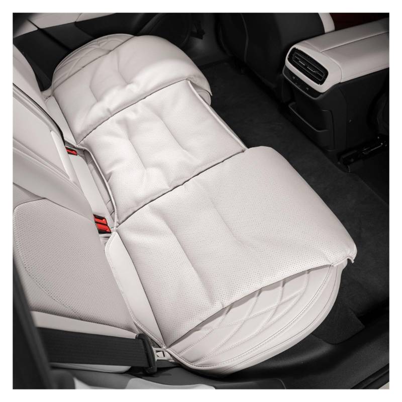 CQRBNE Autositzbezüge Für Benz Für AMG ABCES Klasse W204 W205 W212 W213 Leder Auto Kissen Weiche Auto Sitz Abdeckung Anti Slip Sitz Protektor Pad Auto-Schonbezüge(Light Gray-Rear Row) von CQRBNE