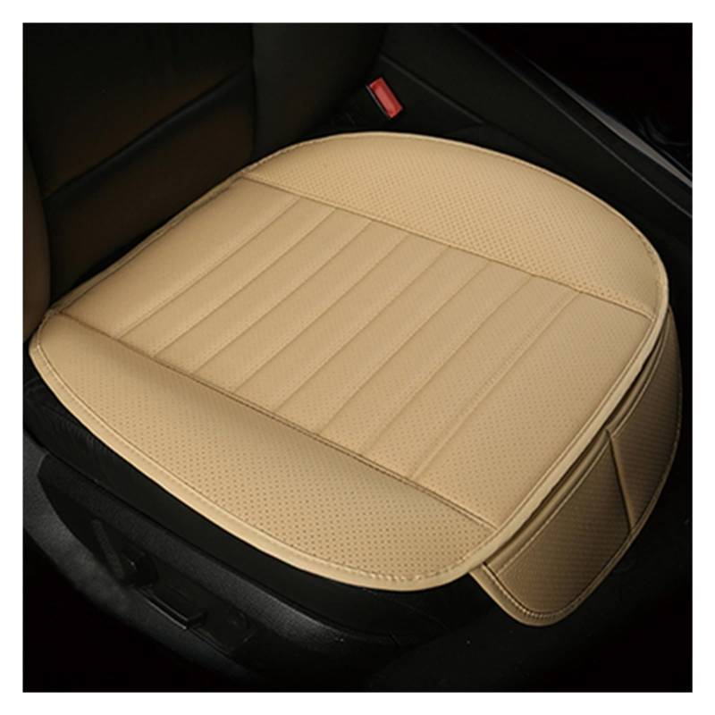 CQRBNE Autositzbezüge Für FIAT 500 500L 2007-2014 Für Punto Für Bravo Für Viaggio Für Freemoauto Alle Medels Universal Leder Sitzkissen Auto-Schonbezüge(1 seat Beige) von CQRBNE