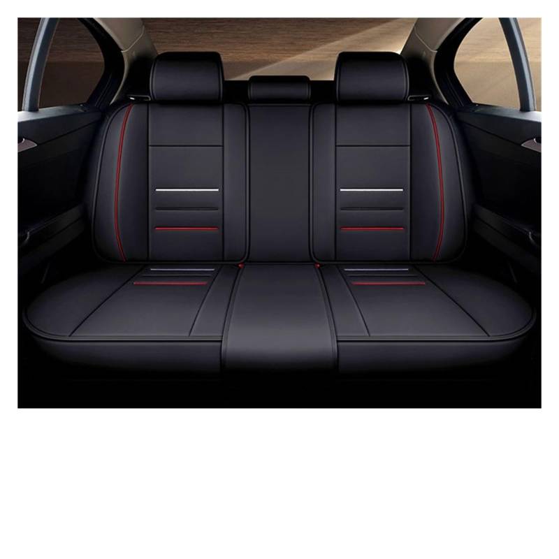 CQRBNE Autositzbezüge Für Ford Für Focus 2 Für Mondeo Mk4 Mk1 Mk7 Mk3 Für Fusion Für Kuga Für Fiesta Für Explorer 5 S Max Auto Sitzbezüge Auto-Schonbezüge(Rear Seats-Red) von CQRBNE