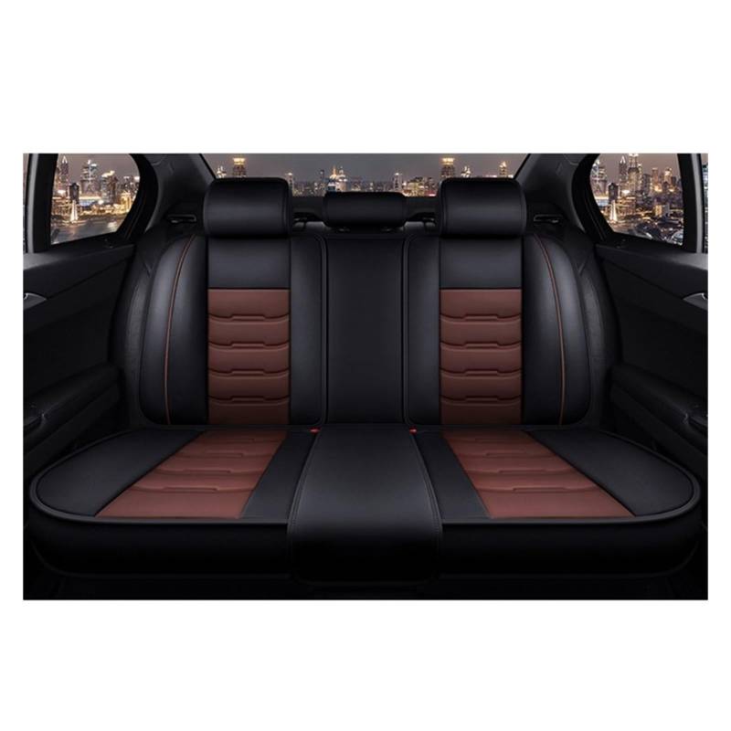 CQRBNE Autositzbezüge Für Hyundai Für Solaris Für Tucson 2016 Für Sonata Ix25 I30 Alle Modelle Leder Auto Sitzbezug Auto-Schonbezüge(Rear seat Cover C) von CQRBNE