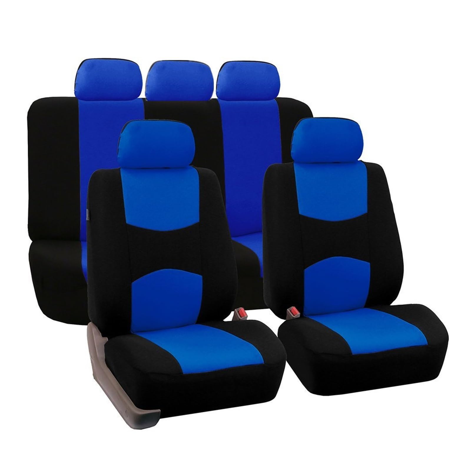 CQRBNE Autositzbezüge Für MG 3 5 6 7 GT ZS HS RX5 Auto Sitzkissen Schutz Abdeckung 2/5 Sitze Auto sitzbezüge Auto-Schonbezüge(ZT06-5Seats-blue) von CQRBNE