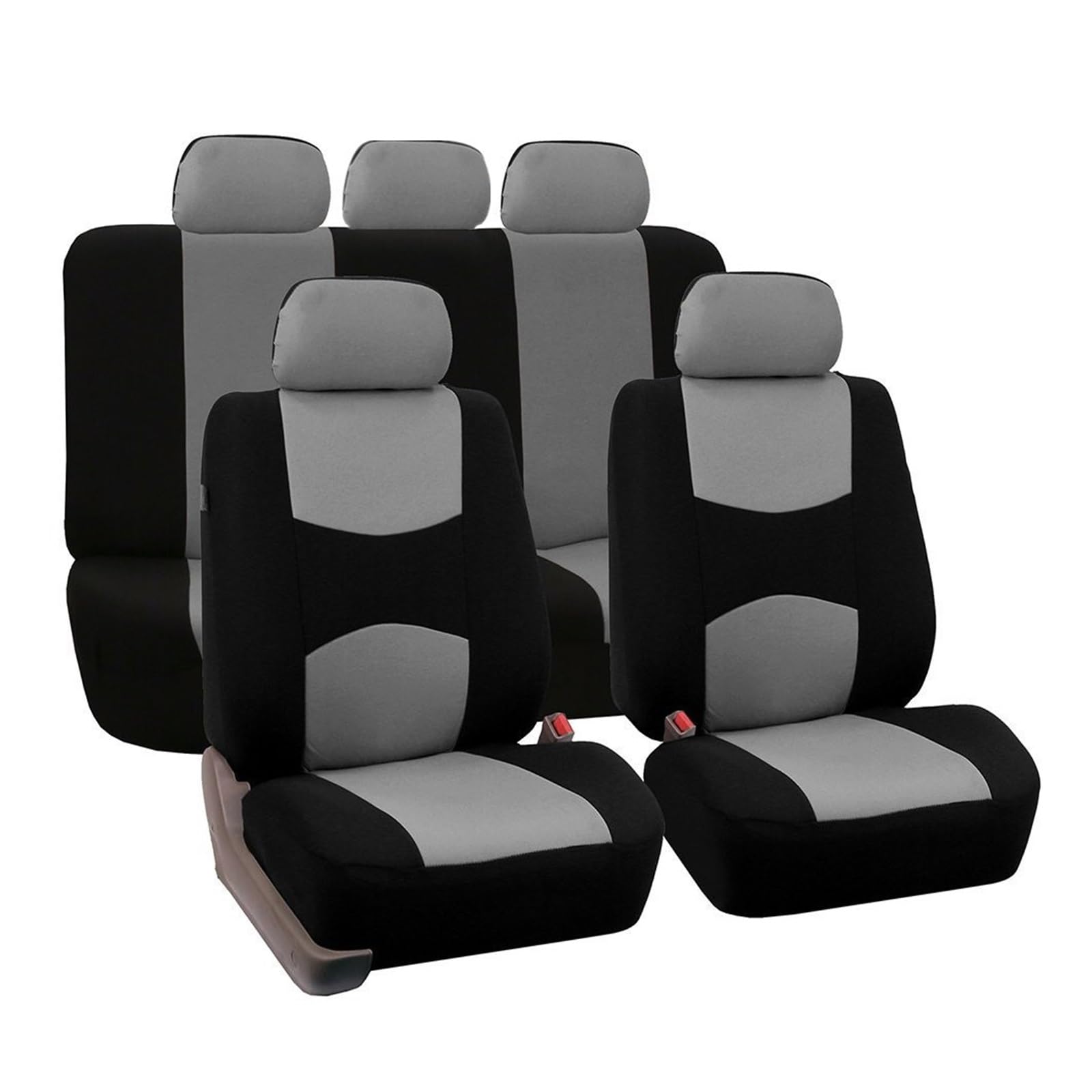 CQRBNE Autositzbezüge Für MG 3 5 6 7 GT ZS HS RX5 Auto Sitzkissen Schutz Abdeckung 2/5 Sitze Auto sitzbezüge Auto-Schonbezüge(ZT06-5Seats-grey) von CQRBNE