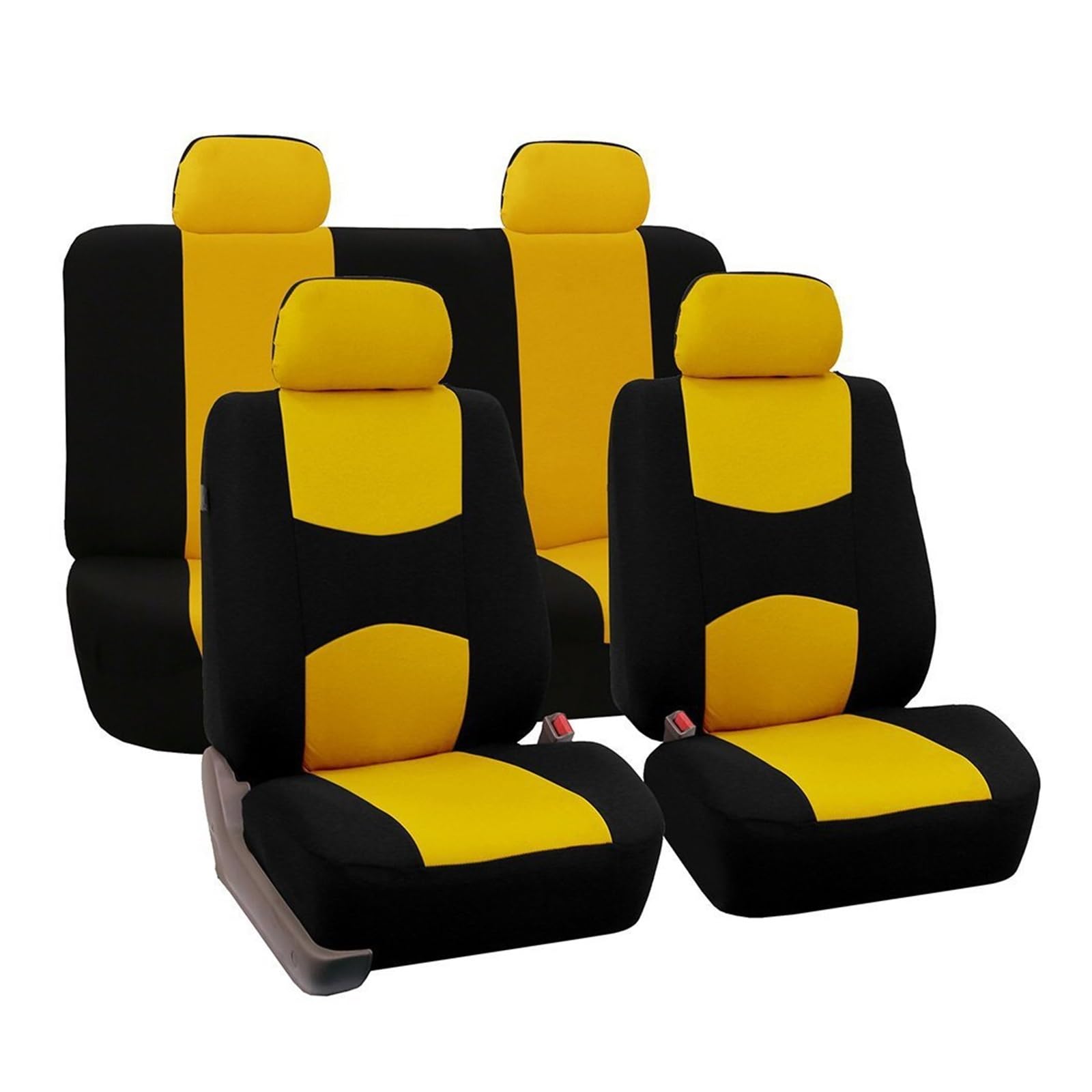 CQRBNE Autositzbezüge Für MG 3 5 6 7 GT ZS HS RX5 Auto Sitzkissen Schutz Abdeckung 2/5 Sitze Auto sitzbezüge Auto-Schonbezüge(ZT06-5Seats-yellow) von CQRBNE