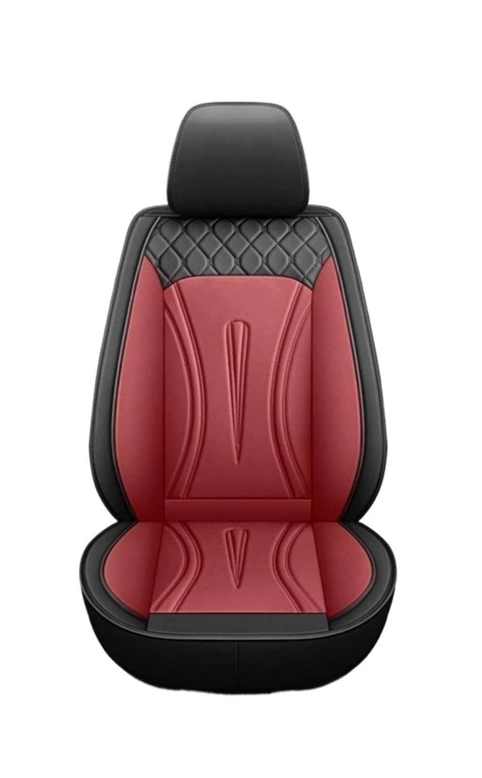 CQRBNE Autositzbezüge Für Mitsubishi Für Pajero 4 2 Für Sport Für Outlander XL Für ASX Vollständige Abdeckung Universal 5-Sitz Auto Leder Sitzbezug Auto-Schonbezüge(Black red) von CQRBNE