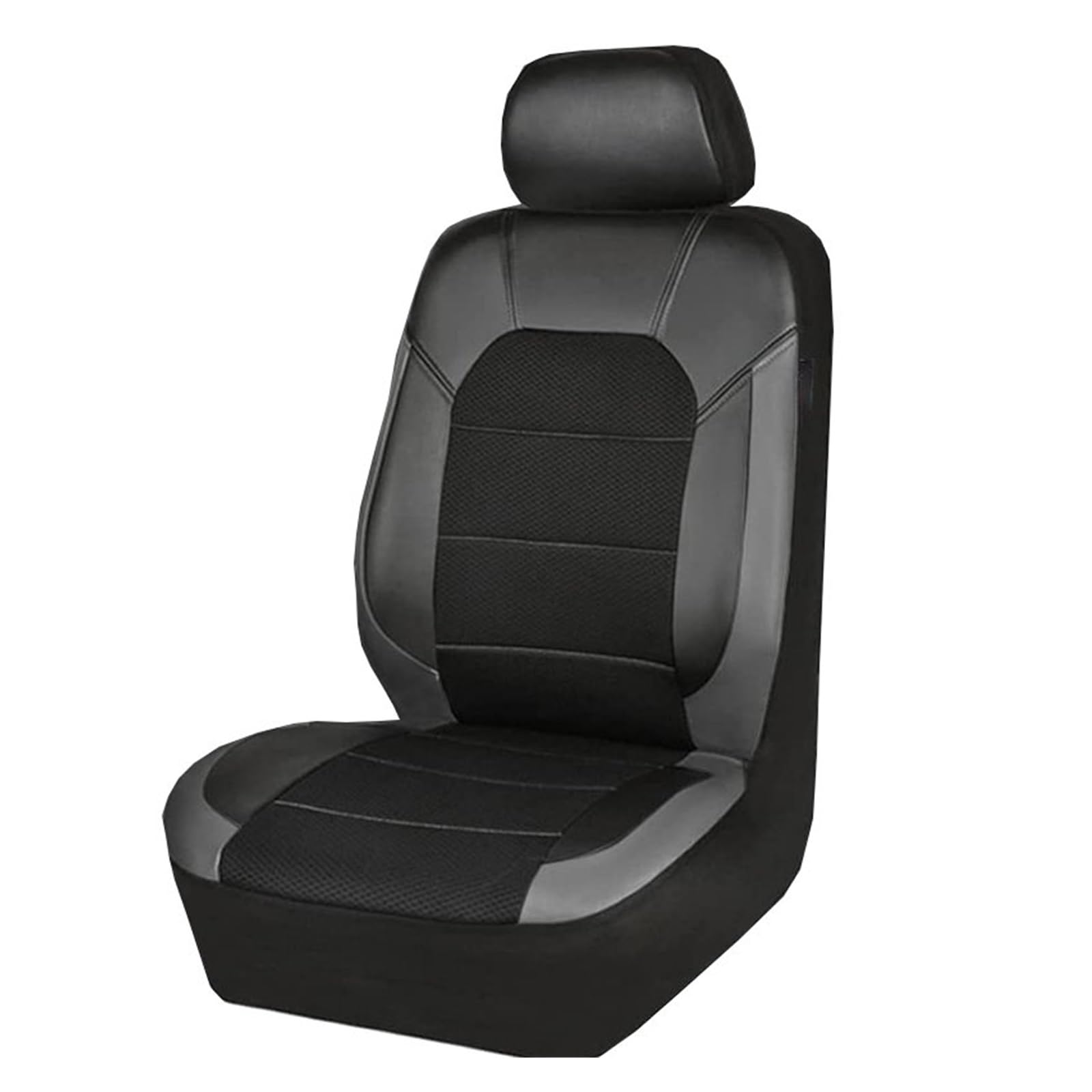 CQRBNE Autositzbezüge Für Opel Für Astra GH Für Antara Für Vectra BC Für Zafira AB Alle Modelle Atmungsaktives Mesh-Gewebe Spleißen PU-Leder Auto-Schonbezüge(1 seat Black) von CQRBNE