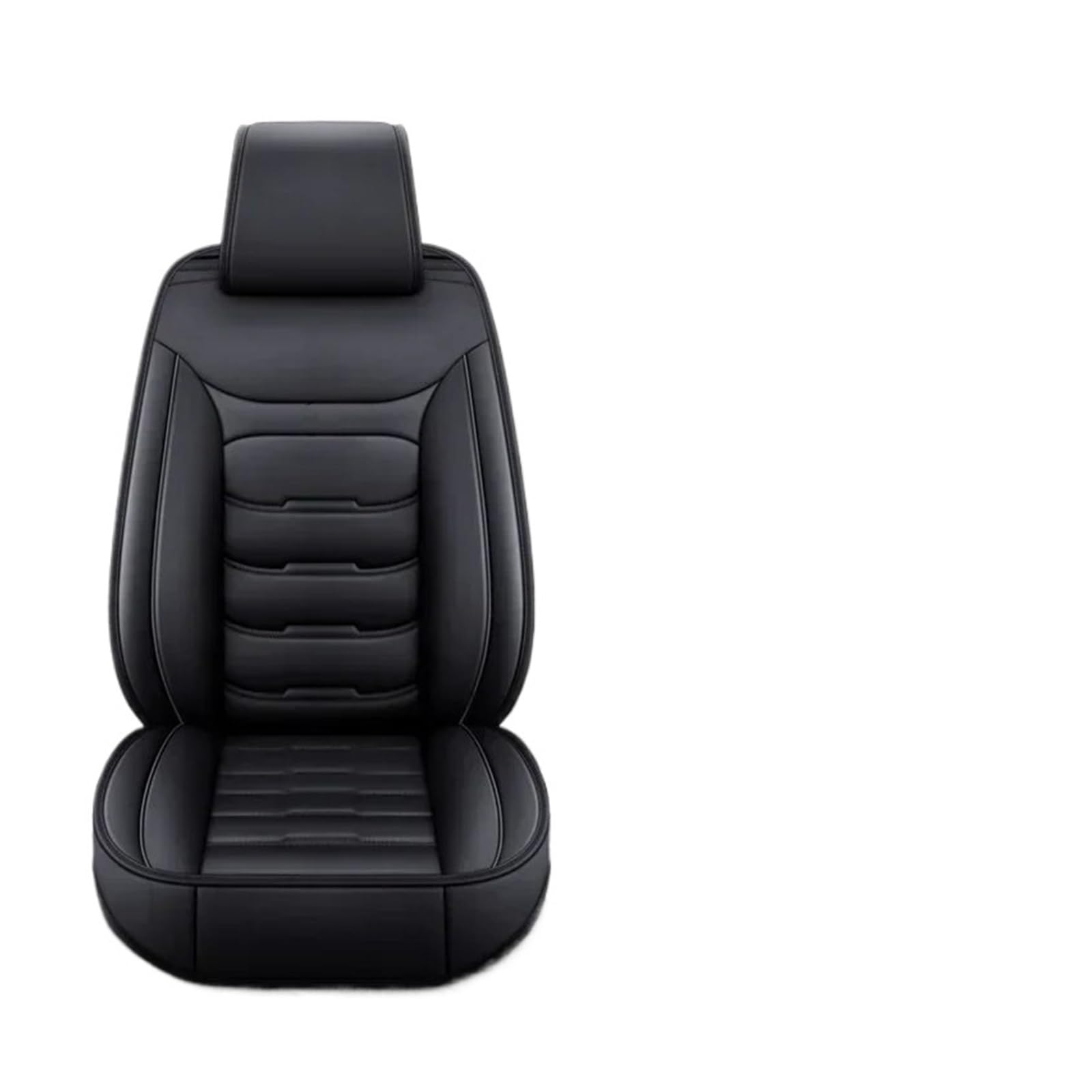 CQRBNE Autositzbezüge Für Passat B5 B6 B7 B8 Für Käfer Für Variant Für Phaeton Für Tiguan Universal Leder Auto Sitzbezug Auto-Schonbezüge(Black 5seat) von CQRBNE