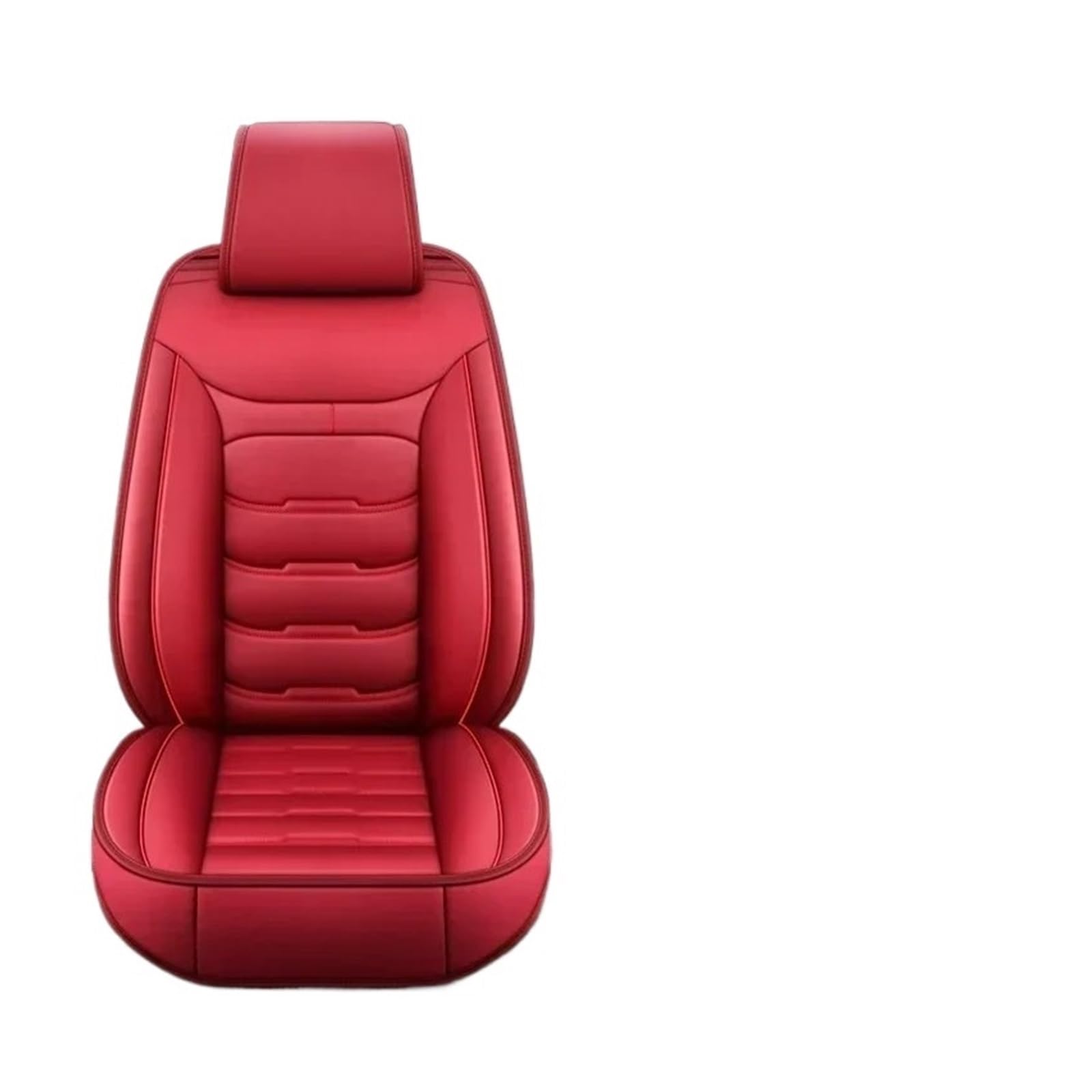 CQRBNE Autositzbezüge Für Passat B5 B6 B7 B8 Für Käfer Für Variant Für Phaeton Für Tiguan Universal Leder Auto Sitzbezug Auto-Schonbezüge(Red 5seat) von CQRBNE