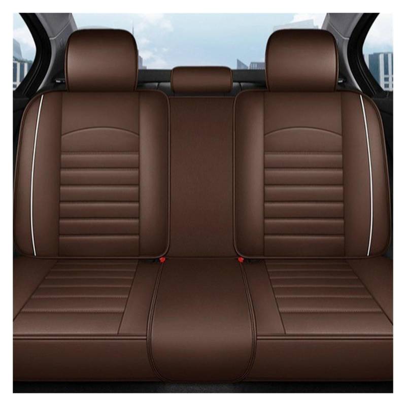 CQRBNE Autositzbezüge Für Skoda Für Fabia Für Octavia Für Rapid Für Superb Für Kodiaq Für Yeti Alle Modelle All Inclusive Auto Leder Sitzbezug Auto-Schonbezüge(Rear seat Cover c) von CQRBNE