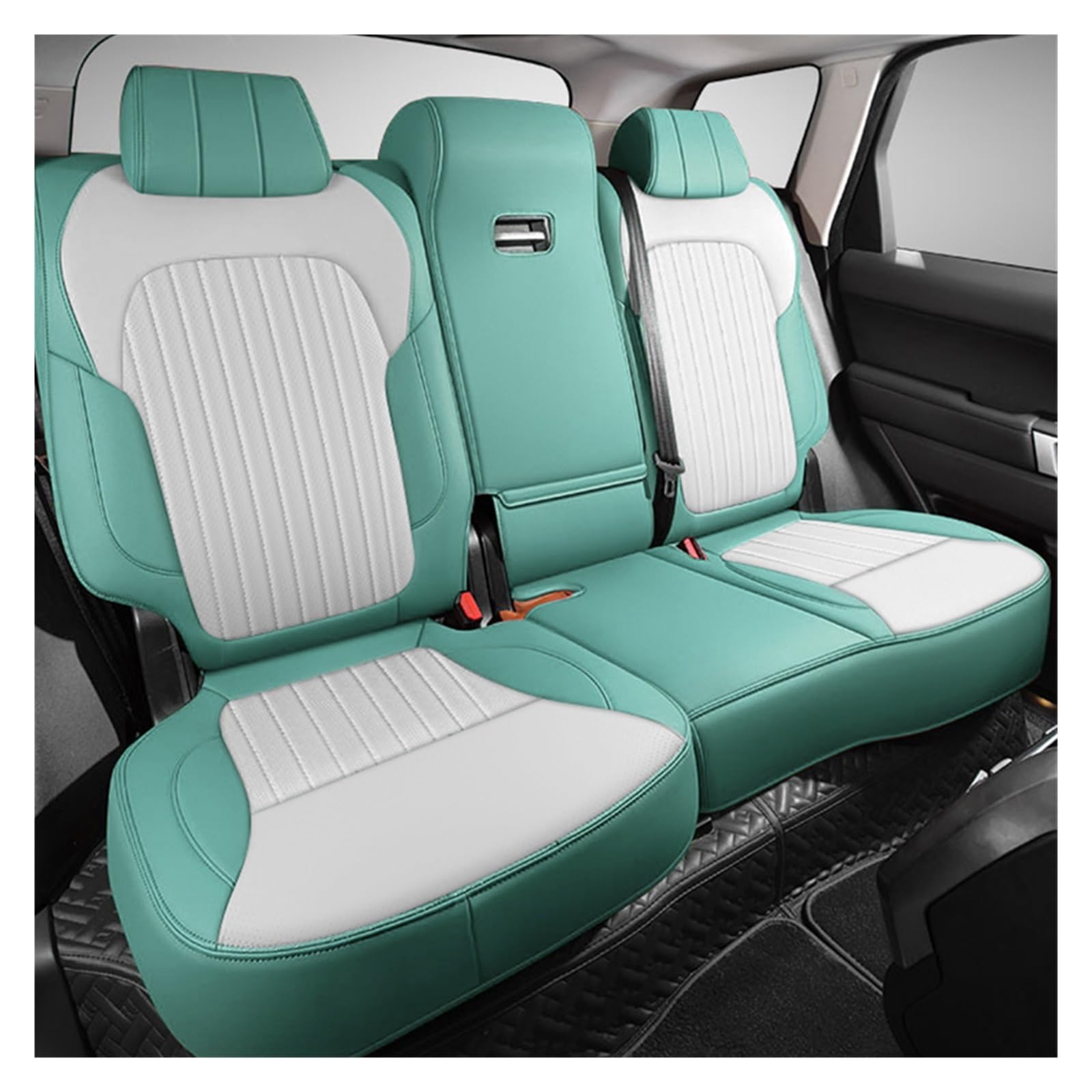 CQRBNE Autositzbezüge Für Toyota Für Corolla 2007 2008 2009 2010 Leder Auto Sitzbezüge Auto Zubehör Innen Auto-Schonbezüge(Rear seat D) von CQRBNE