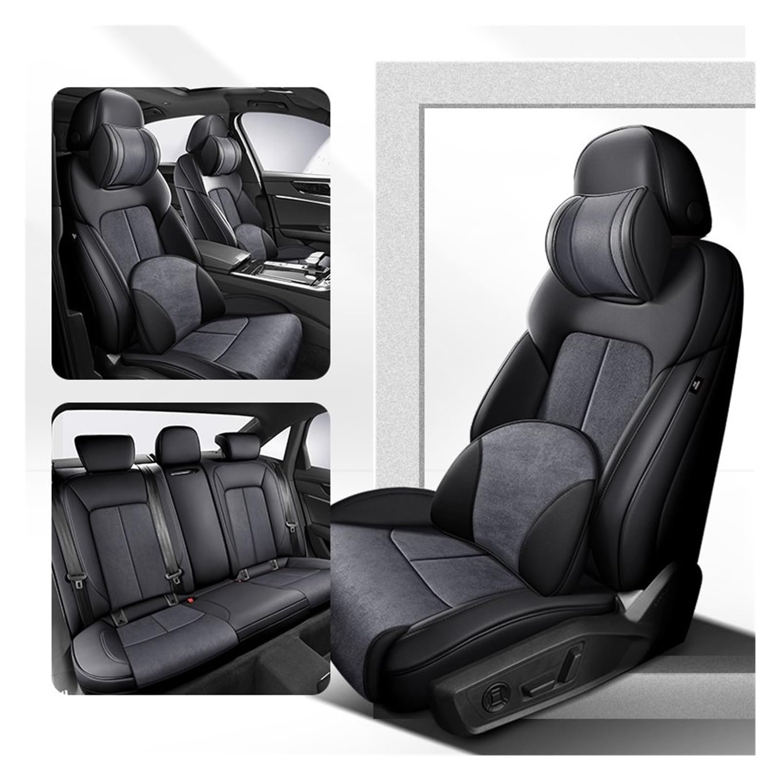 CQRBNE Autositzbezüge Für VW Für Golf 4 5 7 8 Für Golf Für GTI Leder All Inclusive Auto Sitz Abdeckung Auto Zubehör Innen Schutz Auto-Schonbezüge(Color U) von CQRBNE