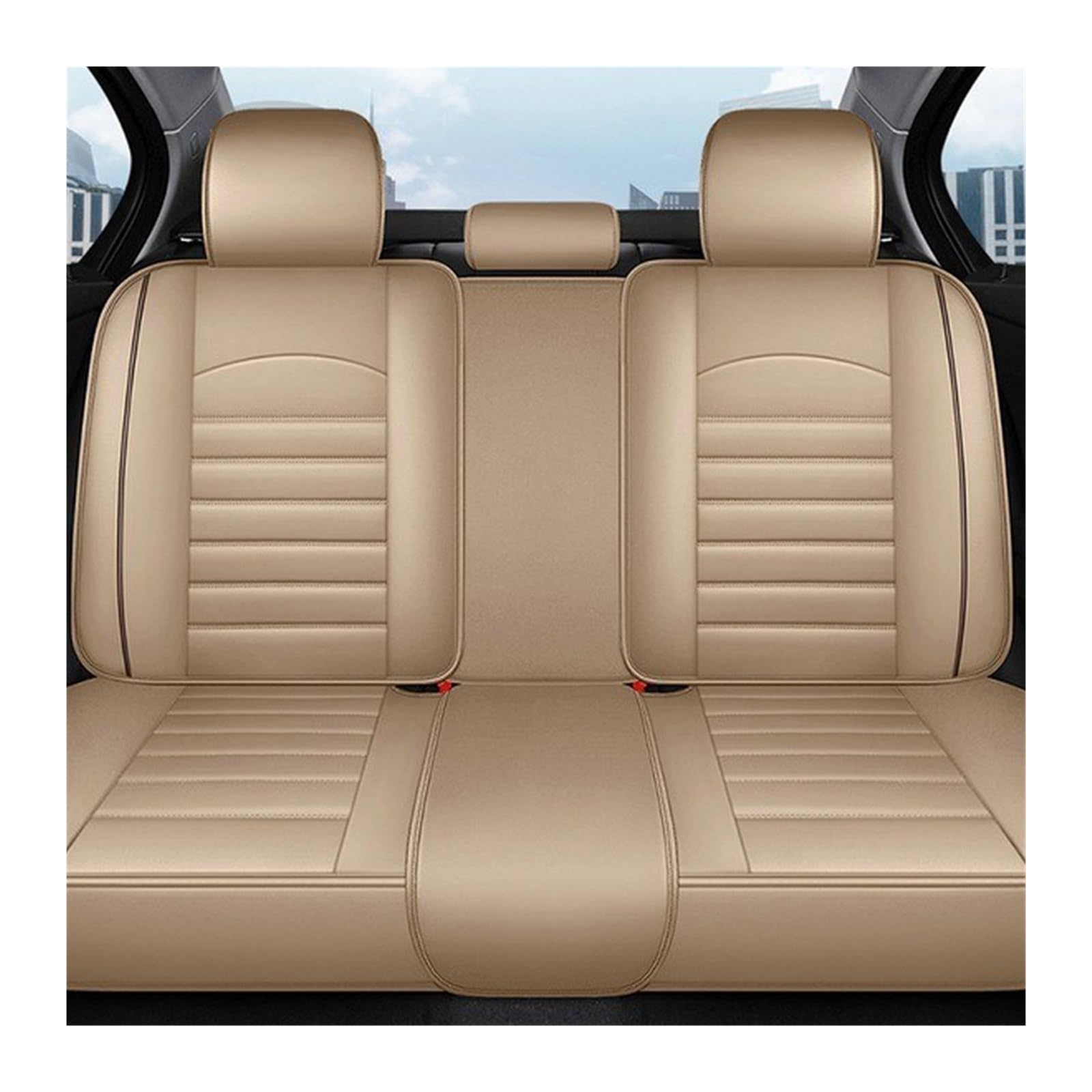 CQRBNE Autositzbezüge Für Volvo S60L S90/XC60/XC90/V50/V60/XC40 /CX70 Universal All Inclusive Auto-Ledersitzbezüge Auto-Schonbezüge(Rear seat Cover D) von CQRBNE