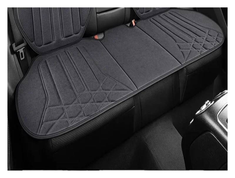 CQRBNE Autositzbezüge Universal Auto Sitz Abdeckung Vier Saison Auto Atmungsaktive Flachs Sattel Pad Sitzbezüge Für Auto Sitze Abdeckung Schutz Auto-Schonbezüge(Grey Rear seat) von CQRBNE