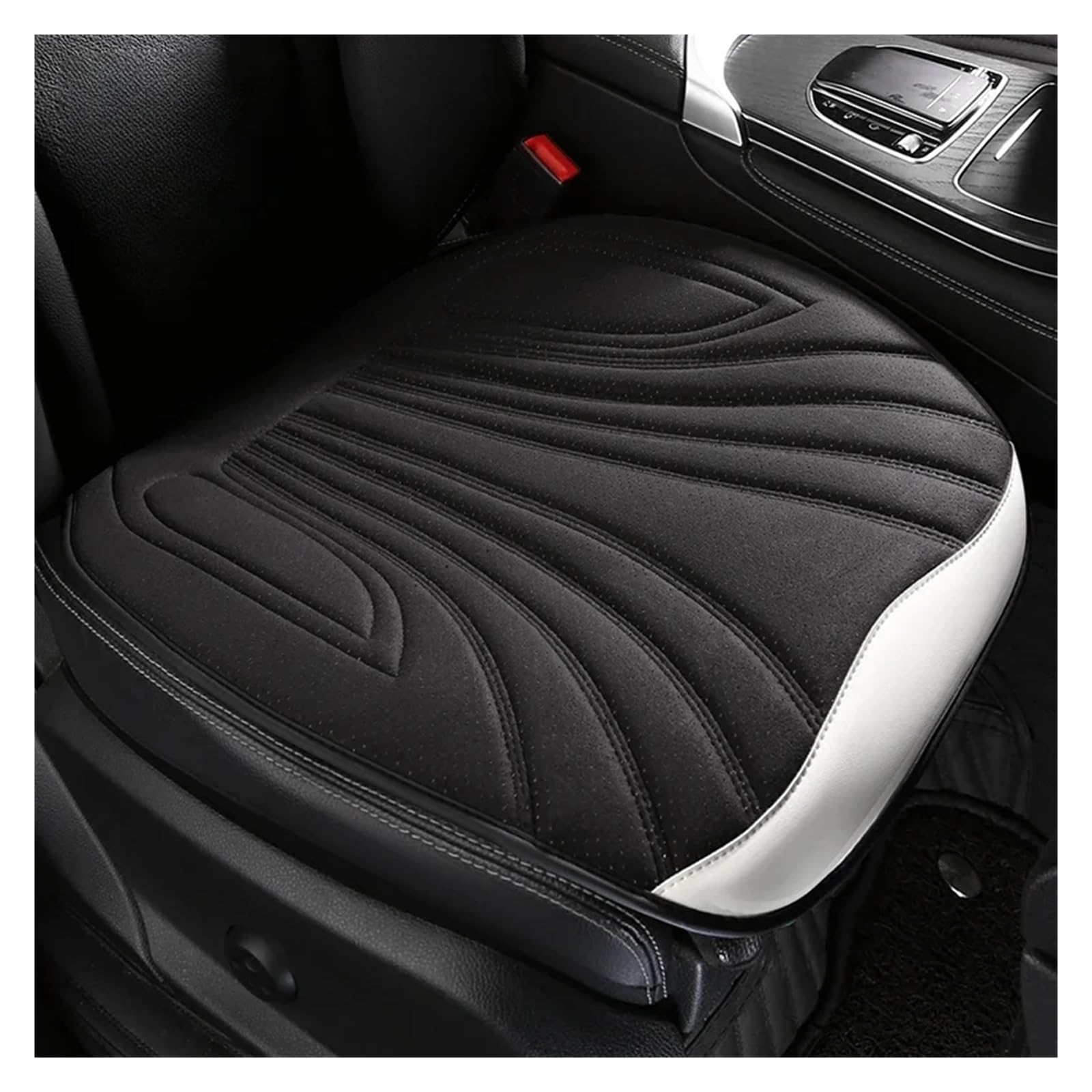 CQRBNE Autositzbezüge Universal Auto Sitz Abdeckung Vier Saison Auto Atmungsaktive Sattel Pad Sitzbezüge Für Auto Coole Sitze Abdeckung Schutz Auto-Schonbezüge(Black2 Front seat) von CQRBNE