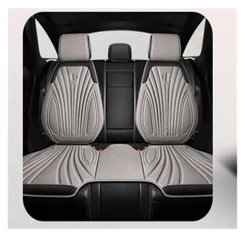 CQRBNE Autositzbezüge Universal Auto Sitz Abdeckung Vier Saison Auto Atmungsaktive Sattel Pad Sitzbezüge Für Auto Coole Sitze Abdeckung Schutz Auto-Schonbezüge(Grey Rear seat Set) von CQRBNE