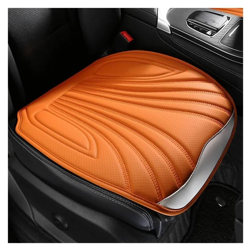 CQRBNE Autositzbezüge Universal Auto Sitz Abdeckung Vier Saison Auto Atmungsaktive Sattel Pad Sitzbezüge Für Auto Coole Sitze Abdeckung Schutz Auto-Schonbezüge(Orange Front seat) von CQRBNE