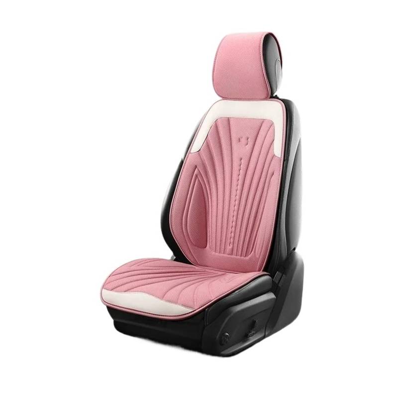 CQRBNE Autositzbezüge Universal Auto Sitz Abdeckung Vier Saison Auto Atmungsaktive Sattel Pad Sitzbezüge Für Auto Coole Sitze Abdeckung Schutz Auto-Schonbezüge(Pink Front seat Set) von CQRBNE