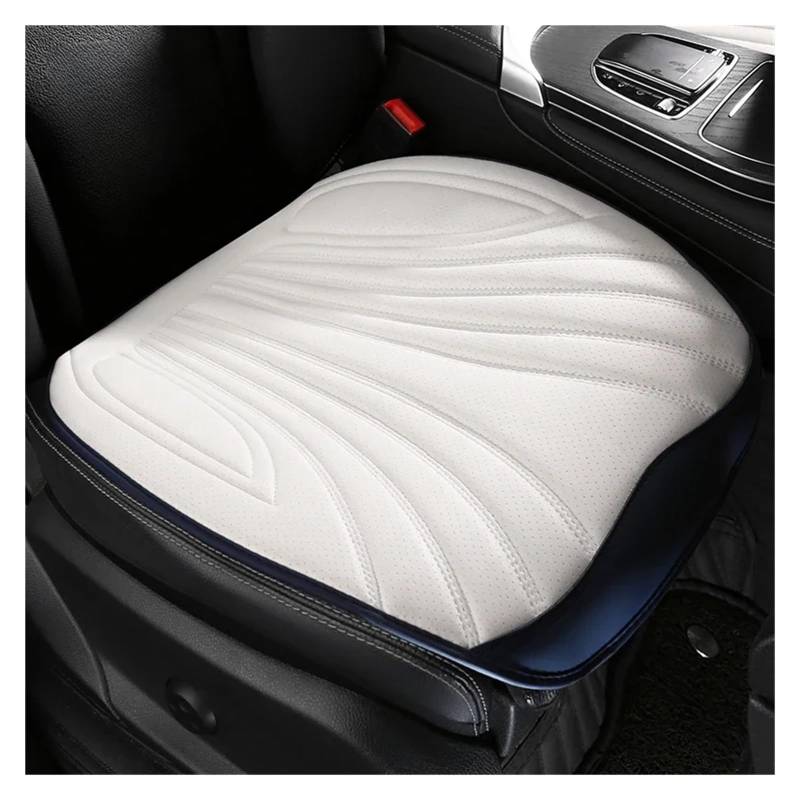 CQRBNE Autositzbezüge Universal Auto Sitz Abdeckung Vier Saison Auto Atmungsaktive Sattel Pad Sitzbezüge Für Auto Coole Sitze Abdeckung Schutz Auto-Schonbezüge(White Front seat) von CQRBNE