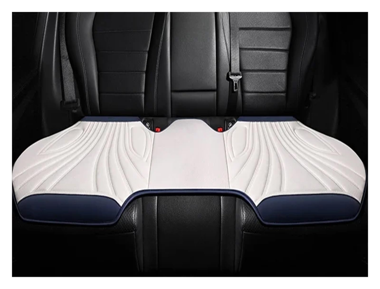 CQRBNE Autositzbezüge Universal Auto Sitz Abdeckung Vier Saison Auto Atmungsaktive Sattel Pad Sitzbezüge Für Auto Coole Sitze Abdeckung Schutz Auto-Schonbezüge(White Rear seat) von CQRBNE