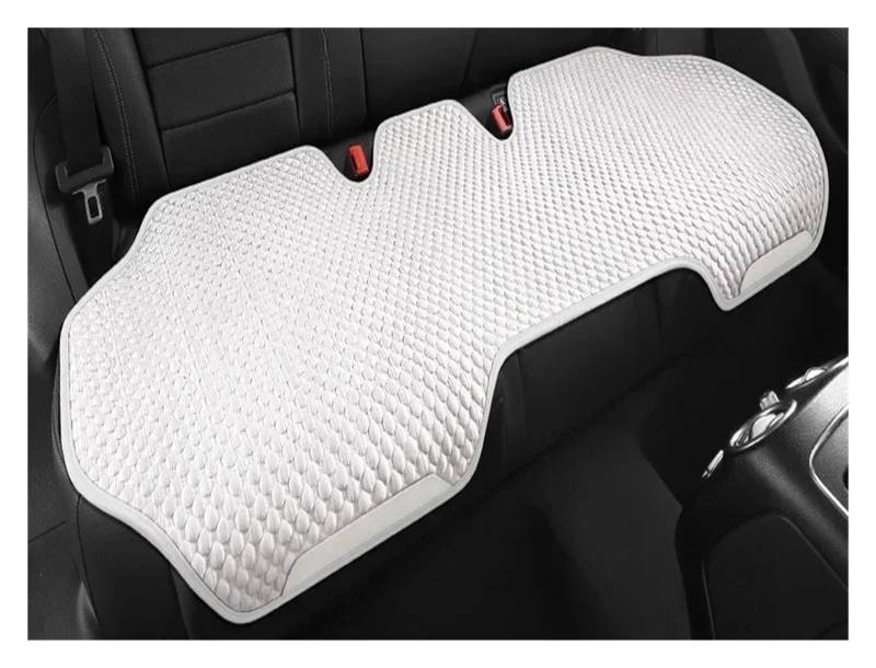 CQRBNE Autositzbezüge Universal Auto Sitz Abdeckung Vier Saison Auto EIS Seide Atmungsaktive Sitzbezüge Für Auto Kühlen Sitze Abdeckung Schutz Auto-Schonbezüge(White Rear seat) von CQRBNE