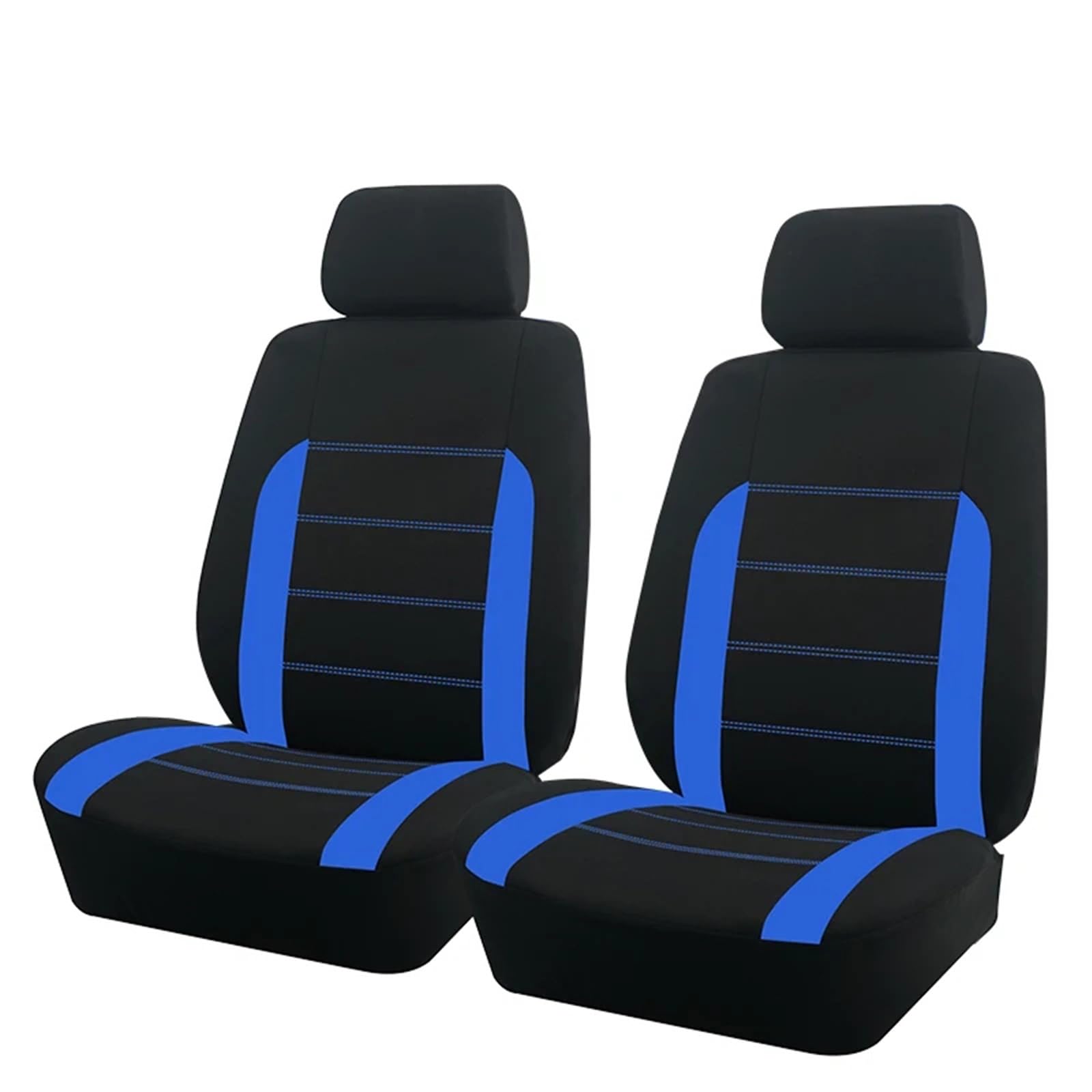 CQRBNE Autositzbezüge Universelle Autositzbezüge Aus Stoff Für Die Meisten Autos SUVs LKWs Lieferwagen Autozubehör Innensitzbezüge Für Autos Auto-Schonbezüge(Blue 2 seat) von CQRBNE