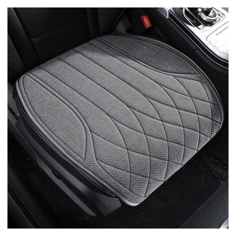 CQRBNE Autositzbezüge Universeller Autositzbezug Für Vier Jahreszeiten, Atmungsaktive Flachs-Sitzbezüge Für Den Schutz Von Autositzen Auto-Schonbezüge(1 Piece Gray Front seat) von CQRBNE