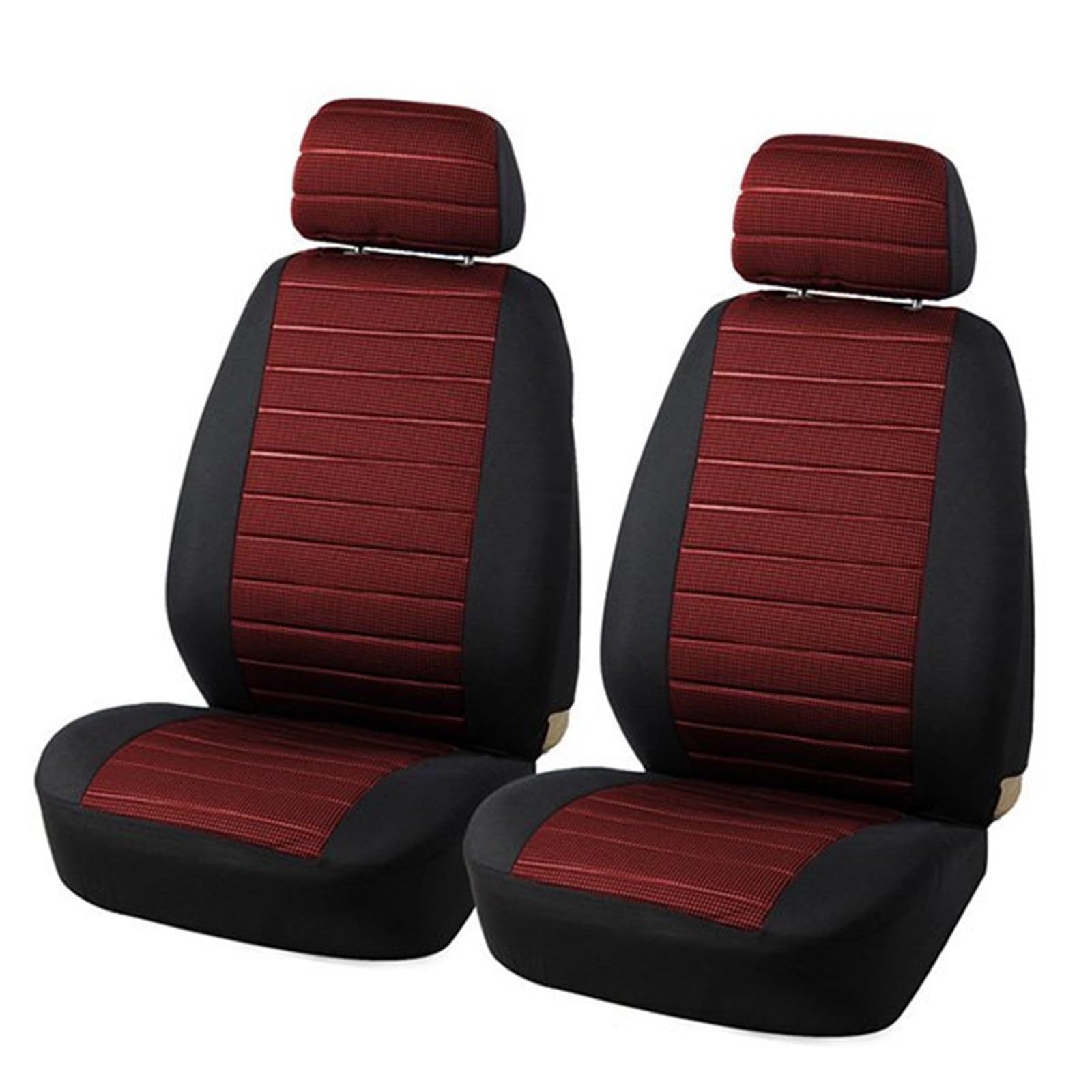 CQRBNE Autositzbezüge Vordere Autositzbezüge Airbag-kompatibel Universell Passend Für Die Meisten Autos SUV Autozubehör Autositzbezug Auto-Schonbezüge(Red Front 2pcs) von CQRBNE