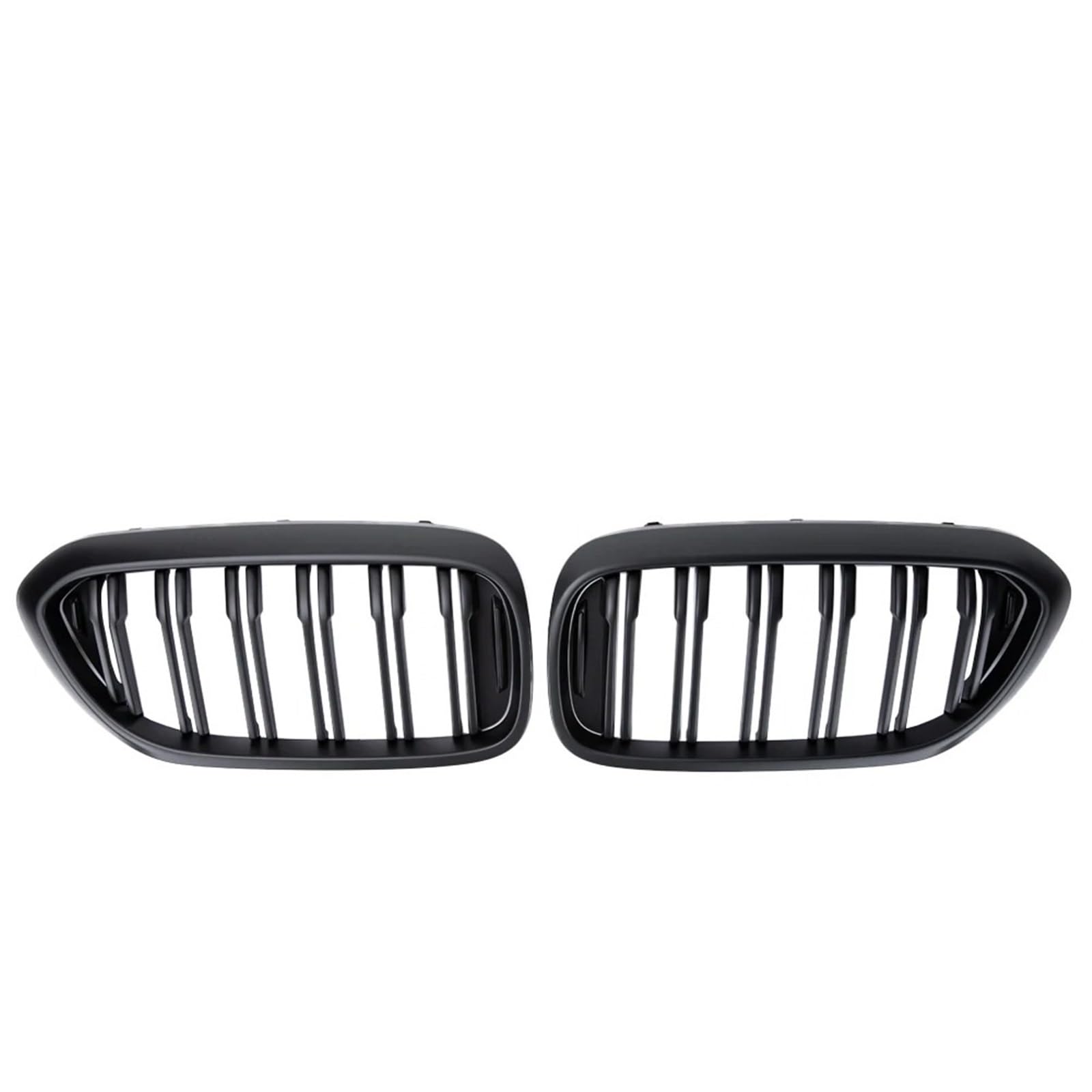 Front Bumper Grille Für 5 Series G30 G38 525I 530I 540I 550I 2017-2020 ABS Doppellamellen Glanz Schwarz Front Nierengrill Auto-Frontgrill(Matte Black) von CQRBNE