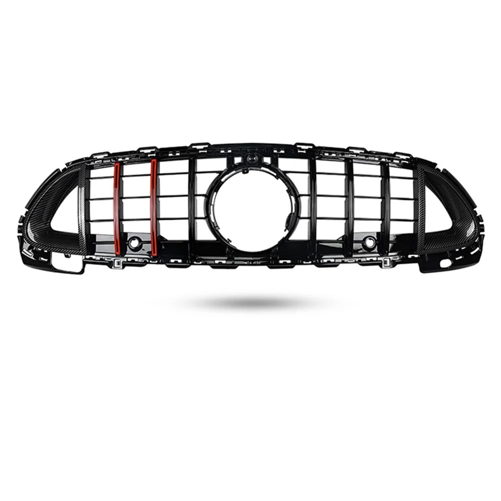 Front Bumper Grille Für A5 S-Linien Stoßstange S5 2017 2018 2019 Wabenstil Kühlergrill Auto Vorderen Stoßfänger Unteren Kühlergrill Nebelscheinwerfer Kühlergrill Auto-Frontgrill(Red Carbon) von CQRBNE