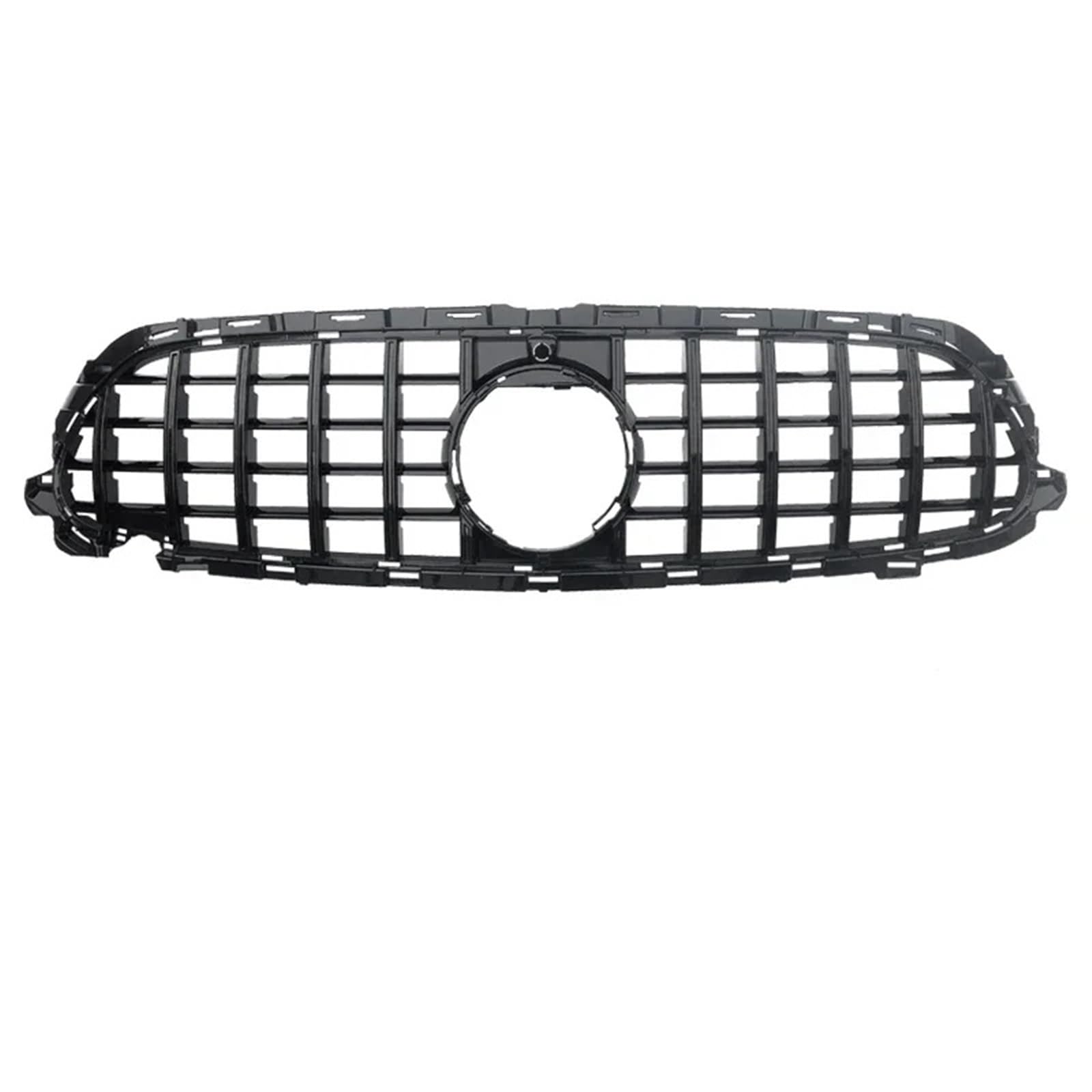 Front Bumper Grille Für Benz E-Klasse W213 2015+ E200 E300 E250 Nierengrill Mit Kameraloch GT Diamond Style Auto Fronthaubengrill Auto-Frontgrill(2020 GT Black) von CQRBNE