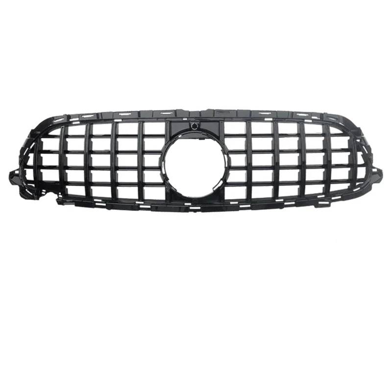 Front Bumper Grille Für Benz E-Klasse W213 2015+ E200 E300 E250 Nierengrill Mit Kameraloch GT Diamond Style Auto Fronthaubengrill Auto-Frontgrill(2020 GT Black) von CQRBNE