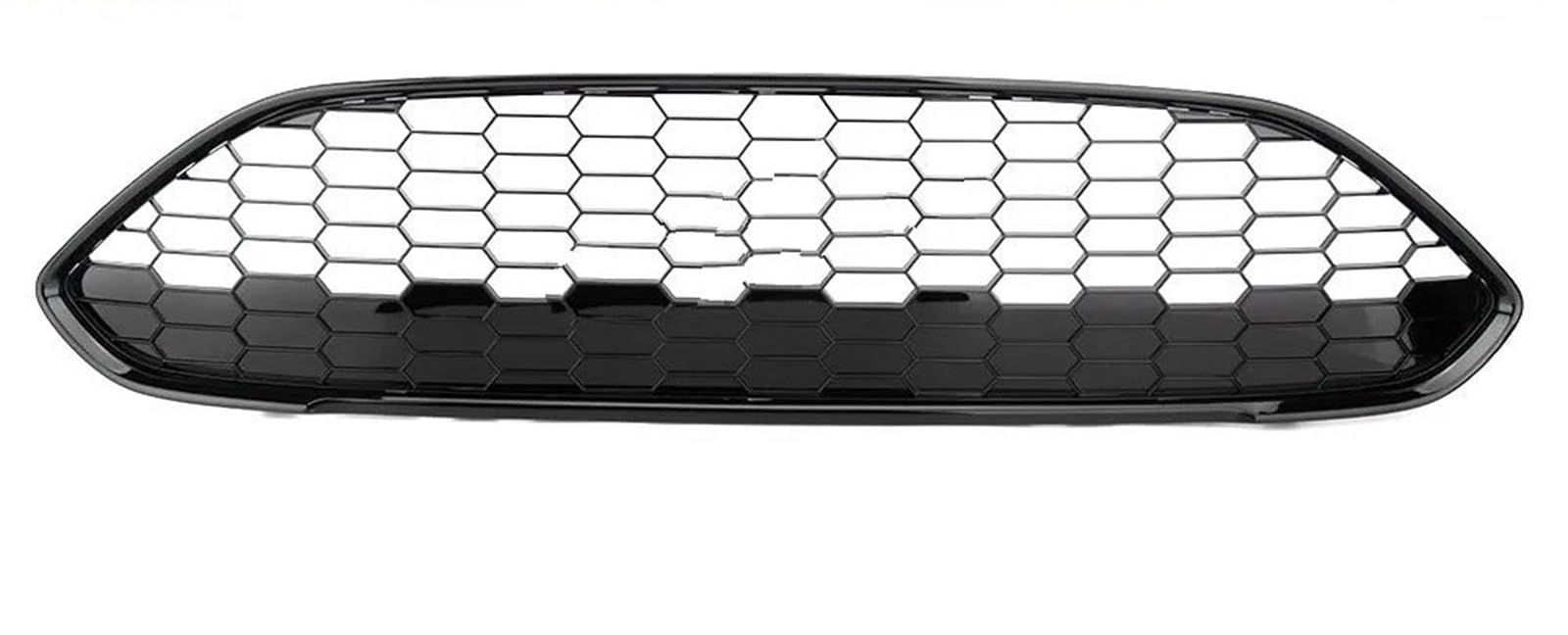 Front Bumper Grille Für Ford Für Fiesta Für Zetec-S 2013-2017 JA8 ST Oberer Kühlergrill Front Racing Grills Sportlicher Auto-Frontstoßstangen-Mittelgrill Auto-Frontgrill(Schwarz) von CQRBNE