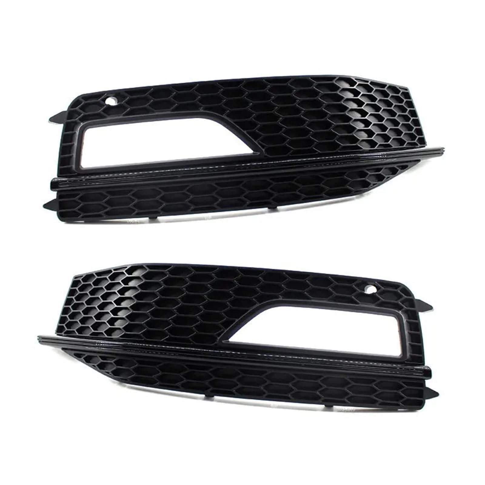 Front Bumper Grille Für Für A4 LB9 Für S-Linie S4 2013-2015 Front Stoßstange Unteren Kühlergrill Nebel Licht Gitter Abdeckung 8K0807681L 8K0807682M Auto-Frontgrill(Black 1 Pair) von CQRBNE