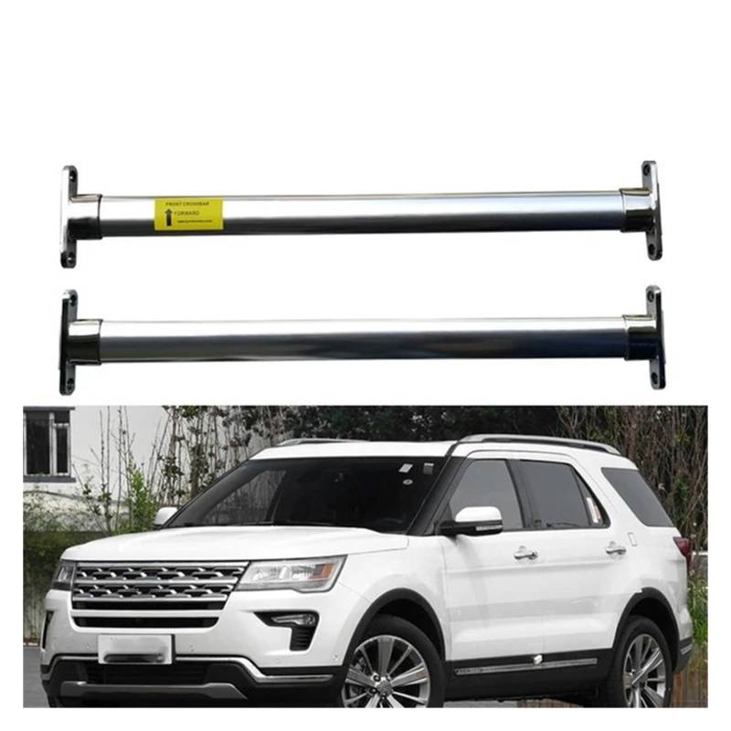 Gepäckablage Querträger Für Ford Für Explorer 2016–2019 5. SUV Seitenstangen aus Aluminiumlegierung oder Edelstahl, Querträger, Dachträger, Gepäck Dachreling Rack(Stainless Steel) von CQRBNE