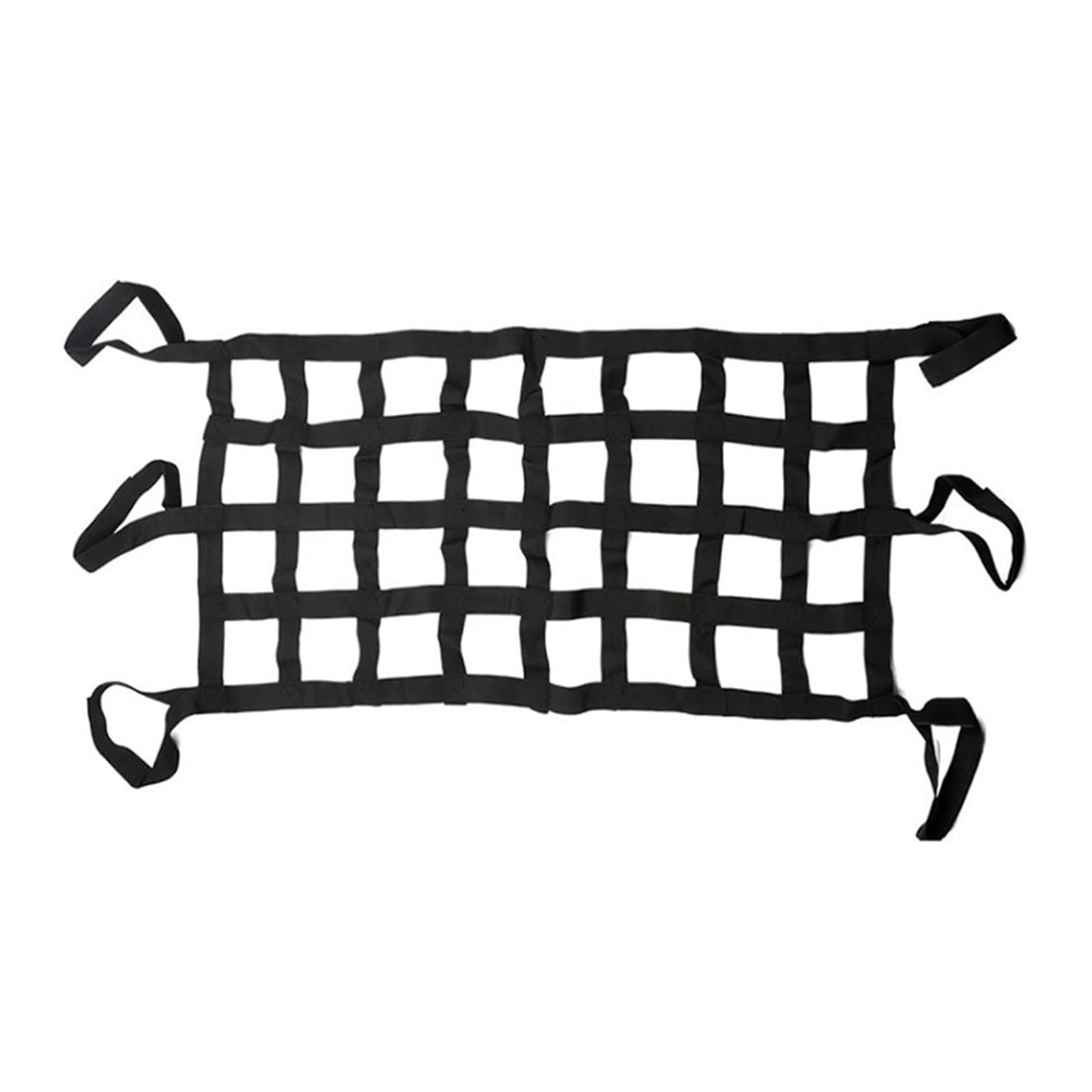 Gepäckablage Querträger Für Jeep Für Wrangler JK Für JKU JL YJ TJ LJ 1997-2023 + Auto Fenster Cargo Mesh Net Auto Top Dach Hängematte Mesh-Cargo-Net Dachreling Rack(Schwarz) von CQRBNE