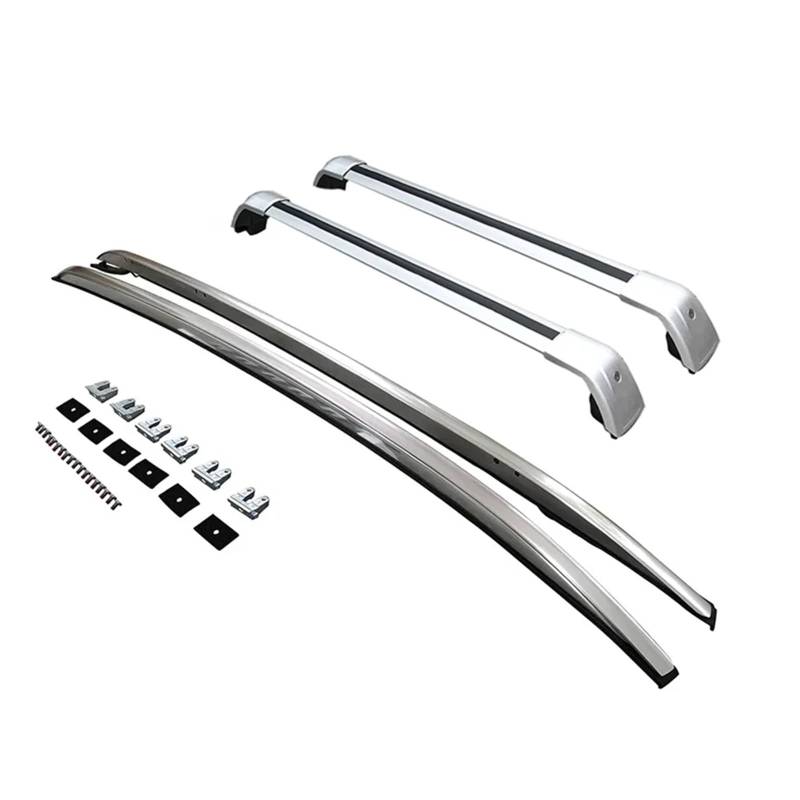 Gepäckablage Querträger Für Mazda Für CX-30 CX30 2020-2024 Schienen Bar Gepäckträger Bars Top Cross Bar Rack Schiene Boxen Aluminium Dachreling Rack(Silver a) von CQRBNE