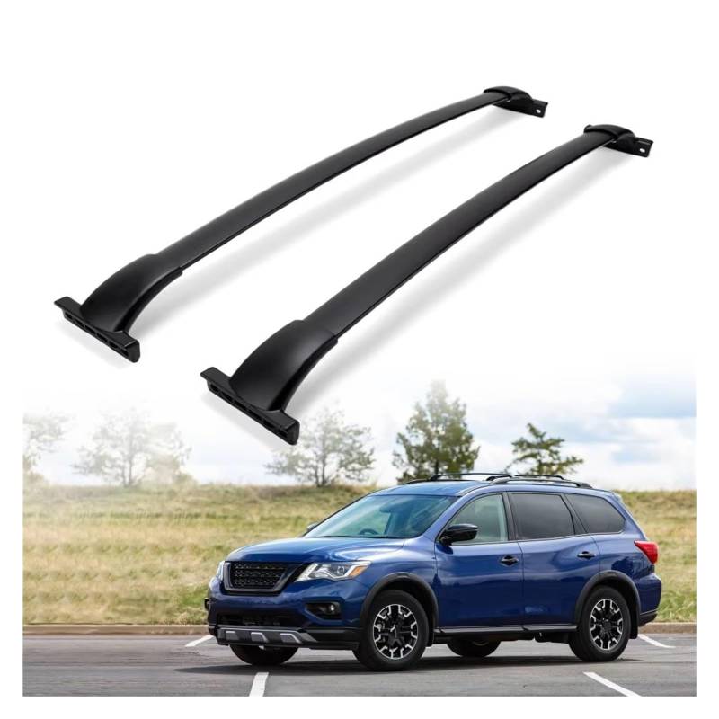 Gepäckablage Querträger Für Nissan Für Pathfinder 2013-2020 Aluminium SUV Gepäckträger Kajaks Fahrrad Kanus Dach Halter Dach Rack Kreuz Bar Dachreling Rack von CQRBNE