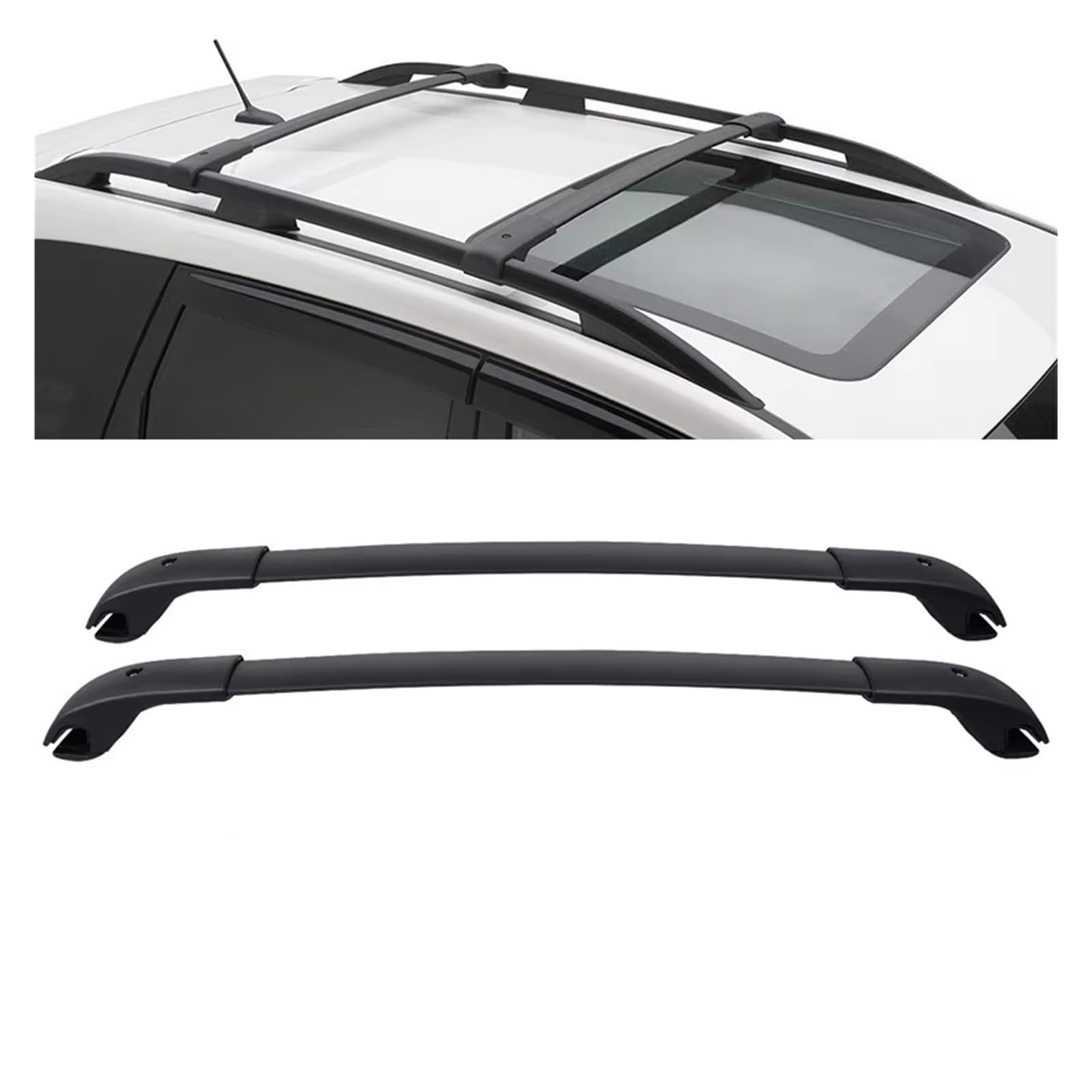 Gepäckablage Querträger Für Subaru XV Für Crossstrek 2013-2017/Für Subaru Für Impreza 2012-2016 Gepäckträger Fahrrad Kanus Dach Kreuz Bars Halter Dachreling Rack von CQRBNE