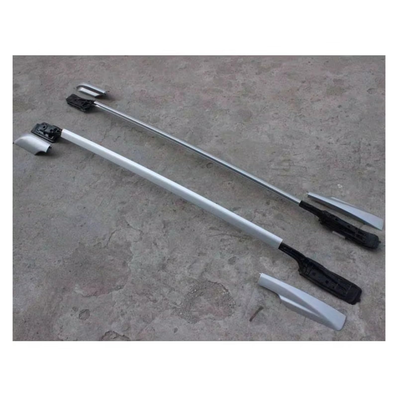 Gepäckablage Querträger Für Toyota Für Rav4 OEM 2006-2012 Silber Auto Dachträger Auto Outdoor Reise Legierung Dachträger Dachreling Rack(Schwarz) von CQRBNE