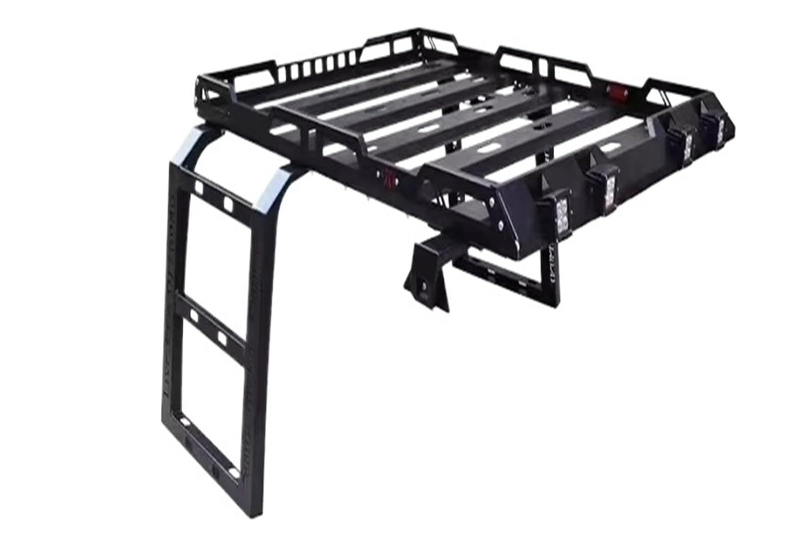 Gepäckablage Querträger Für Wrangler Für Jeep JK JL Dachträger Mit 2 Seitenleitern 2007-2022 4 Türen 2 Türen 4 * 4 Für Offroad Auto Aluminium Dachreling Rack von CQRBNE