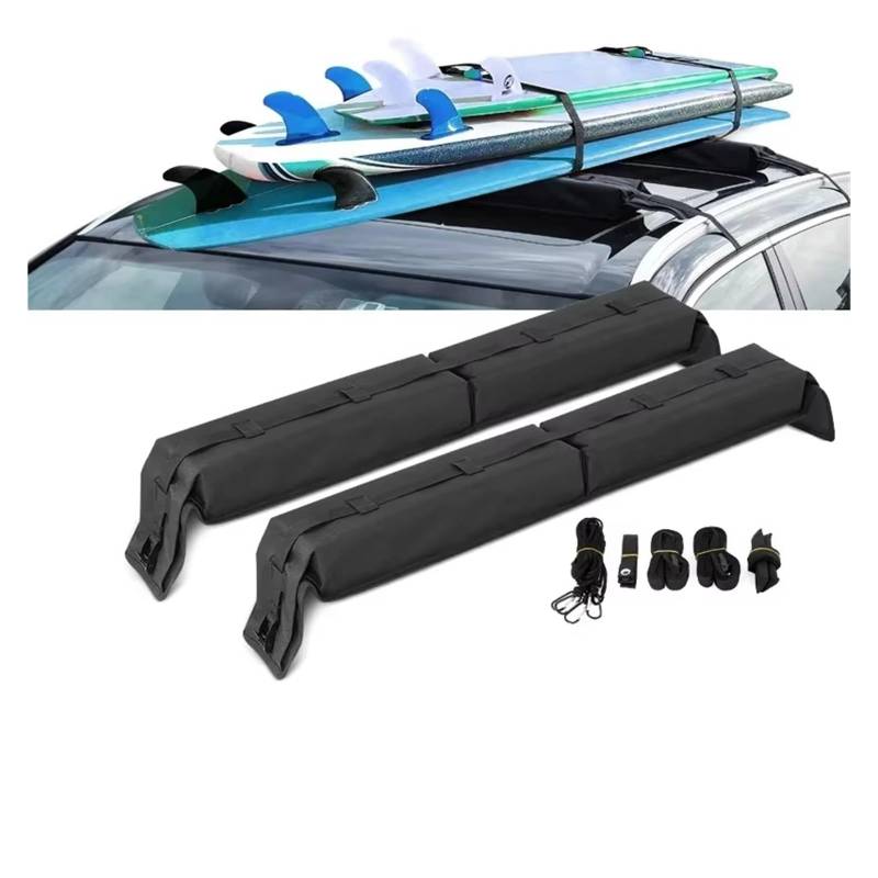 Gepäckablage Querträger Universelle Weiche Auto-Dachträger-Pads, PVC 600D Oxford-Tuch, Für Kajak/Kanu/Windsurfen, Gepäck, Traglast: 60 Kg Dachreling Rack von CQRBNE