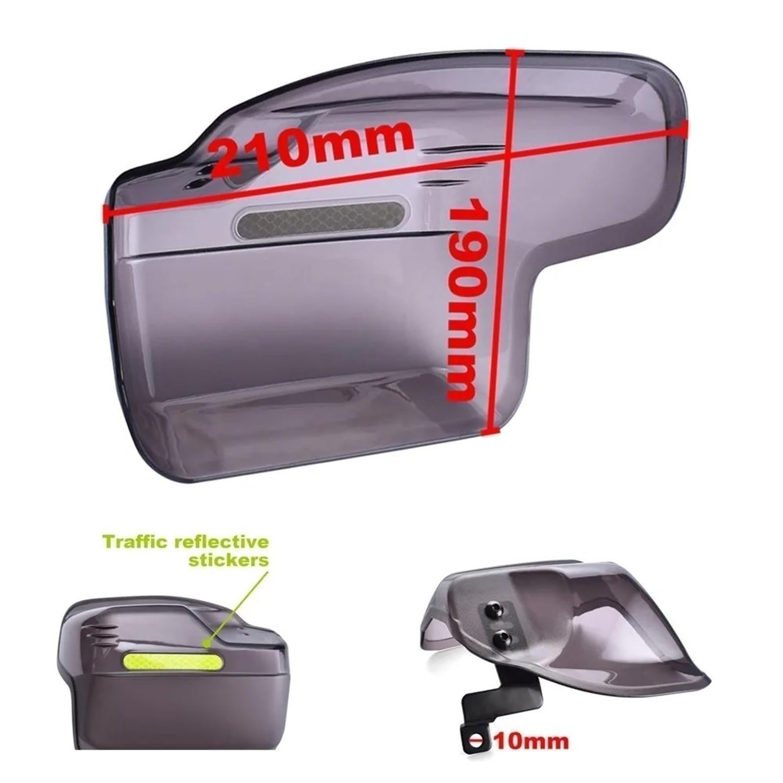 Motorrad HandProtektoren Für Suzuki Für GSXS1000 RM 125 250 X250 Z250 Für RMZ450 Für DRZ400SM Universal Motorrad Handschutz Schild Hand Guard Protector Lenker Handprotektoren(Weiß) von CQRBNE