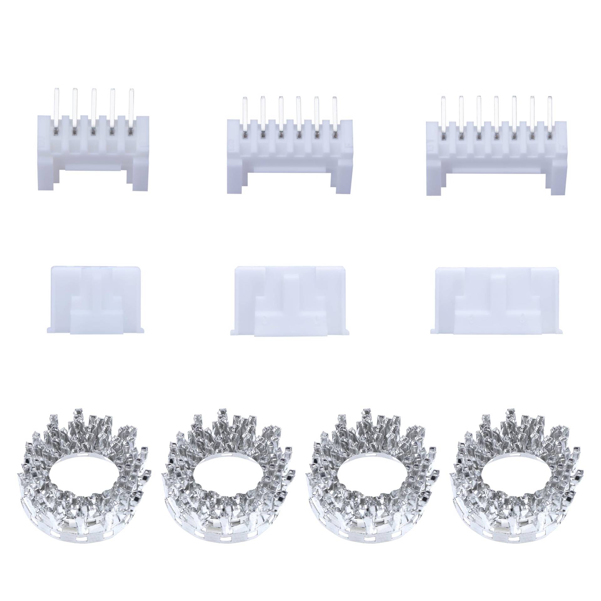 CQRobot JST HY SMD 2,0 mm Tonhöhe 5-Polige/6-Polige/7-Polige Steckverbinder IC Männlich Stecker, Weiblich Buchsengehäuse und T-Crimp-Klemme.60 Sätze/480 Teile Kabel-Platine-Adapterkabelbaugruppe. von CQRobot