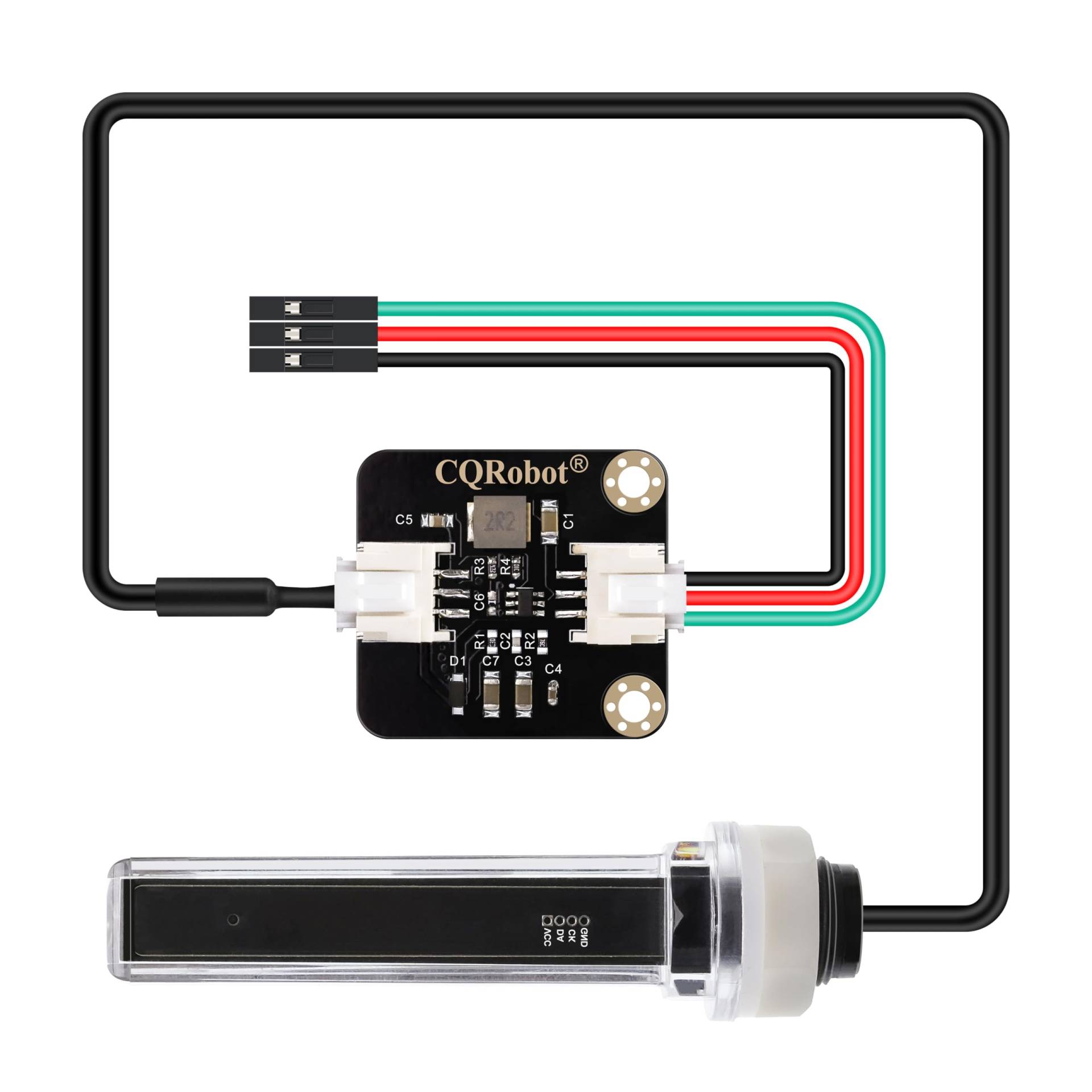 CQRobot Kontakt-Mehrpunkt-Fotoelektrischer Flüssigkeitsstandsensor Kompatibel mit Arduino/Raspberry Pi. für Automatische Bewässerungssysteme, Aquarien, Pflanzen, Gärten, Landwirtschaft usw. von CQRobot