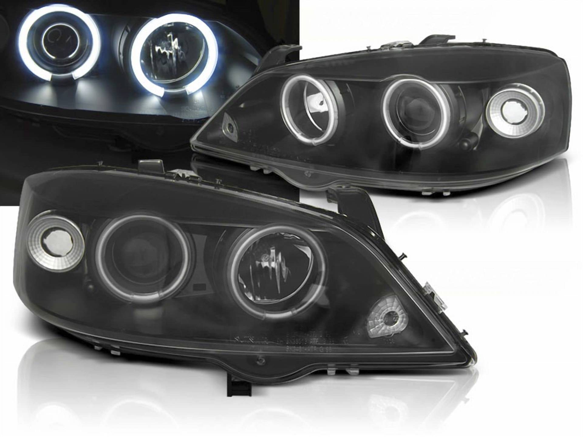 Tuning-Tec Angel Eyes Scheinwerfer Set CCFL schwarz für Opel Astra G 09.1997-02.2004 von Tuning-Tec